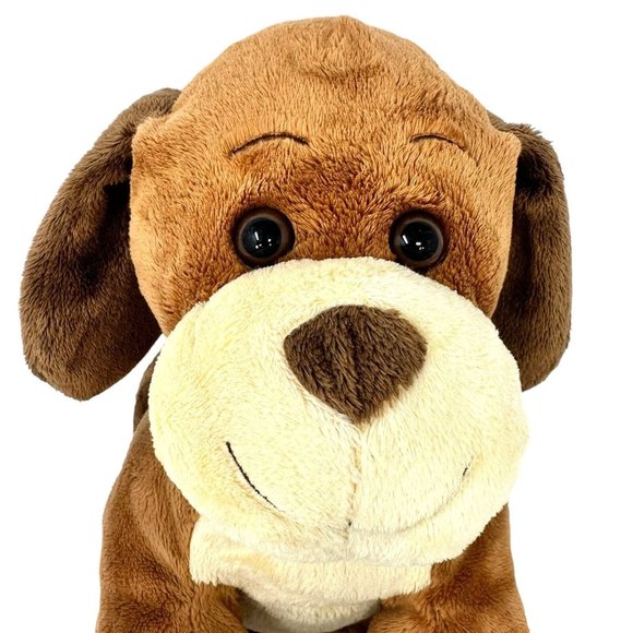 Build A Bear Puppy Dog Plush Velvet Hugs Brown Tan Soft Stuffed Animal Toy 12" - Picture 2 of 12
